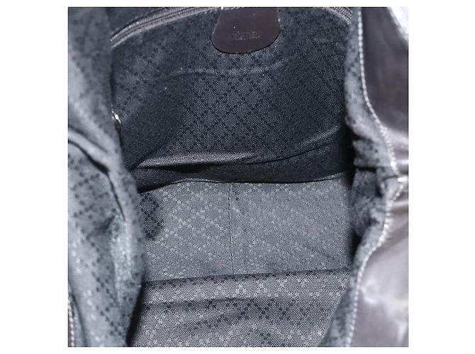 Borsa a Spalla GUCCI Bamboo Nylon 2way Grigio Argento 001 2123 1577 Auth bs34814 Marrone - vista 11