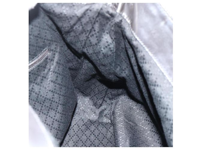 Borsa a Spalla GUCCI Bamboo Nylon 2way Grigio Argento 001 2123 1577 Auth bs34814 Marrone - vista 20
