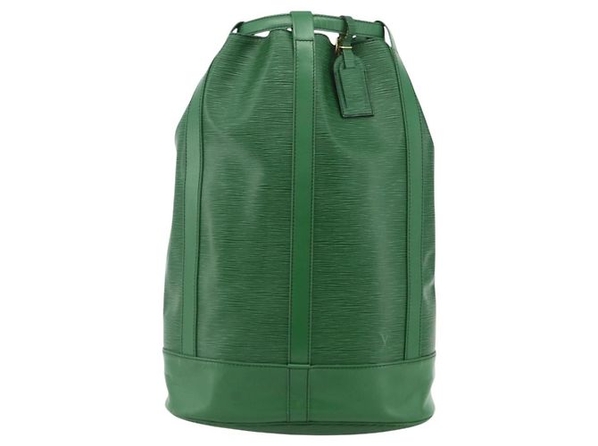 Borsa a Spalla LOUIS VUITTON Epi Randonnee GM Verde M43084 LV Auth 177520 - vista 13