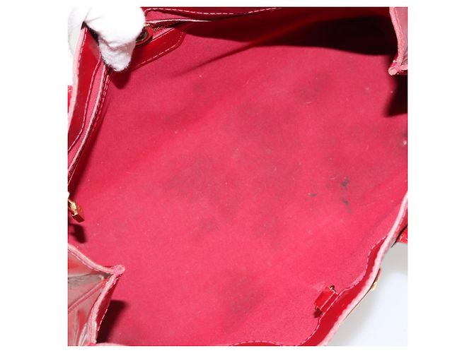 LOUIS VUITTON Borsa Monogram Vernis Wilshire PM Pomme D'amour M93642 Auth 177241 Rosso - vista 11