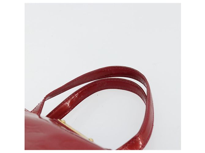 LOUIS VUITTON Borsa Monogram Vernis Wilshire PM Pomme D'amour M93642 Auth 177241 Rosso - vista 14