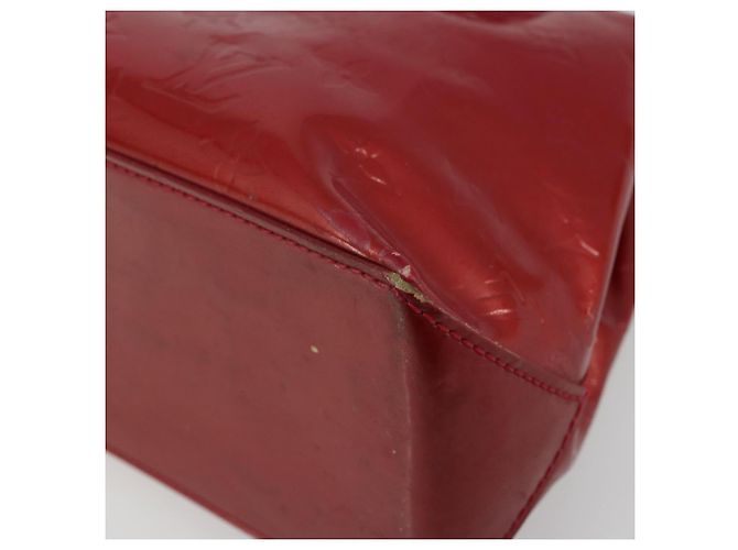 LOUIS VUITTON Borsa Monogram Vernis Wilshire PM Pomme D'amour M93642 Auth 177241 Rosso - vista 16