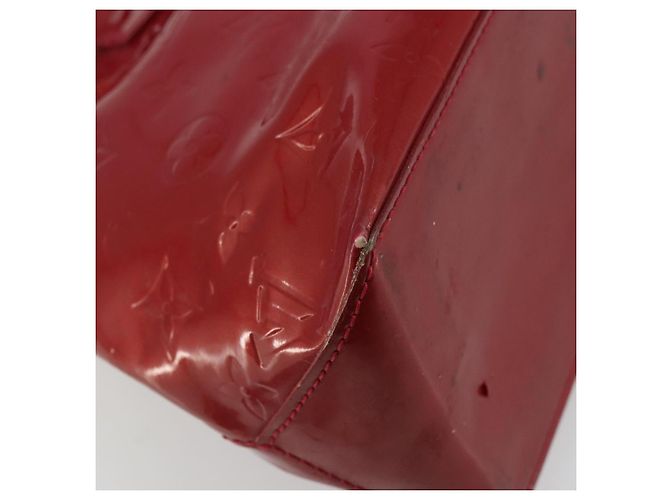 LOUIS VUITTON Borsa Monogram Vernis Wilshire PM Pomme D'amour M93642 Auth 177241 Rosso - vista 17