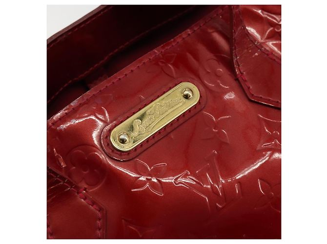 LOUIS VUITTON Borsa Monogram Vernis Wilshire PM Pomme D'amour M93642 Auth 177241 Rosso - vista 18