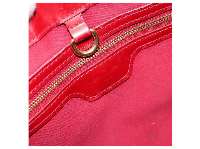 LOUIS VUITTON Borsa Monogram Vernis Wilshire PM Pomme D'amour M93642 Auth 177241 Rosso - vista 19