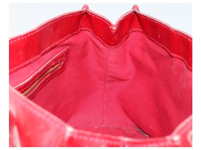 LOUIS VUITTON Borsa Monogram Vernis Wilshire PM Pomme D'amour M93642 Auth 177241 Rosso - vista 20