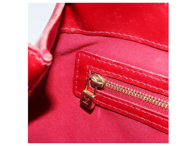LOUIS VUITTON Borsa Monogram Vernis Wilshire PM Pomme D'amour M93642 Auth 177241 Rosso - vista 22