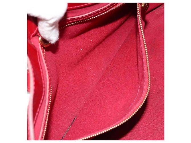LOUIS VUITTON Borsa Monogram Vernis Wilshire PM Pomme D'amour M93642 Auth 177241 Rosso - vista 23
