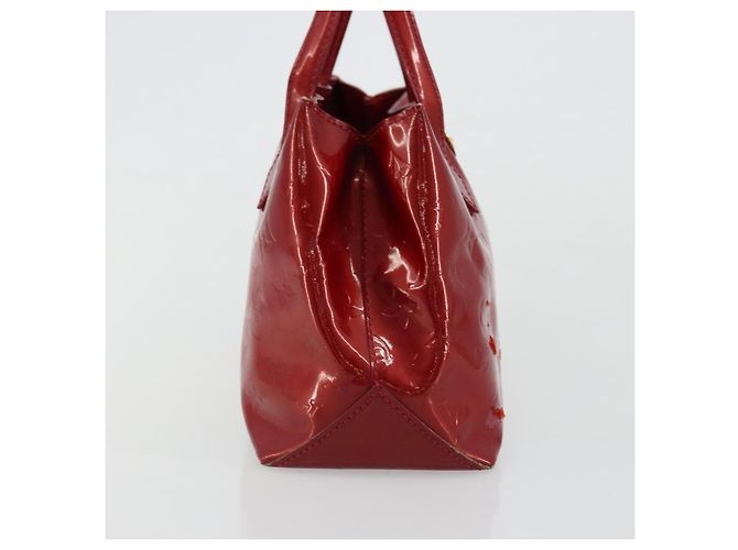 LOUIS VUITTON Borsa Monogram Vernis Wilshire PM Pomme D'amour M93642 Auth 177241 Rosso - vista 3
