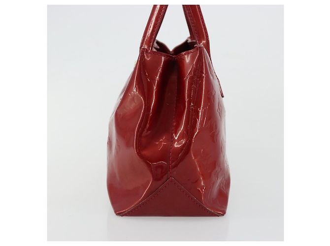 LOUIS VUITTON Borsa Monogram Vernis Wilshire PM Pomme D'amour M93642 Auth 177241 Rosso - vista 4