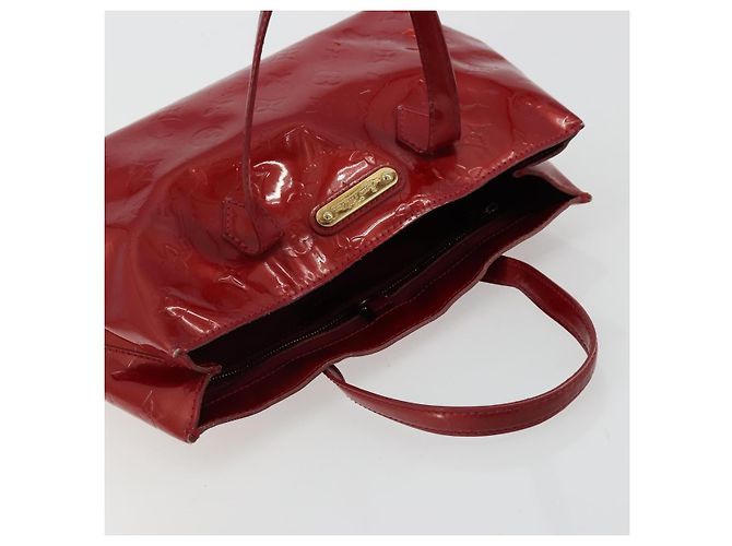 LOUIS VUITTON Borsa Monogram Vernis Wilshire PM Pomme D'amour M93642 Auth 177241 Rosso - vista 6
