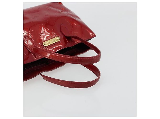 LOUIS VUITTON Borsa Monogram Vernis Wilshire PM Pomme D'amour M93642 Auth 177241 Rosso - vista 7