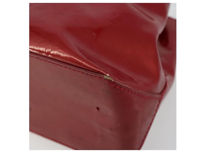 LOUIS VUITTON Borsa Monogram Vernis Wilshire PM Pomme D'amour M93642 Auth 177241 Rosso - vista 8