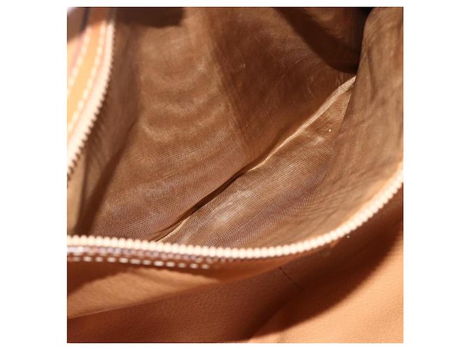 Céline CELINE Macadam Canvas Schultertasche PVC Leder Braun Gold Auth bs34803 Golden - Ansicht 24