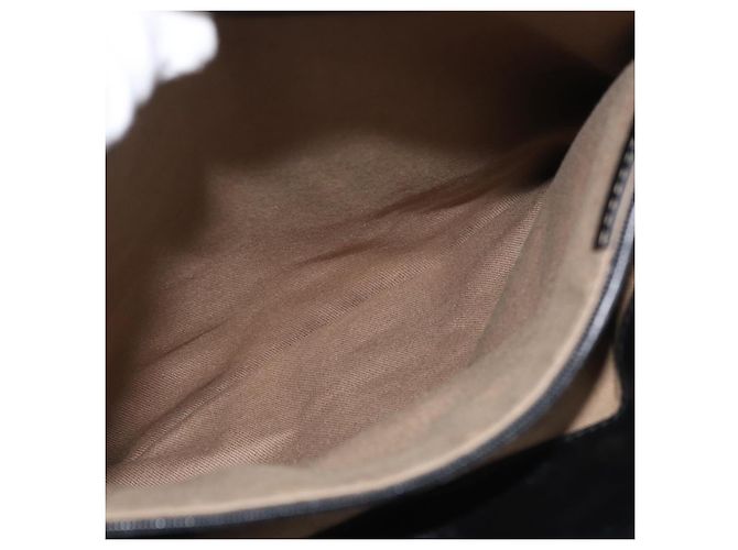 Borsa a tracolla CARTIER in pelle verniciata marrone argento Auth bs34832A - vista 23
