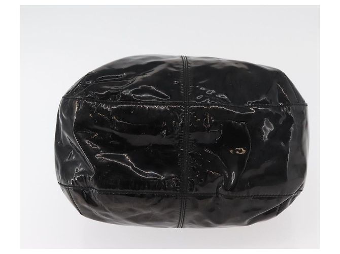 Borsa a tracolla CARTIER in pelle verniciata marrone argento Auth bs34832A - vista 5