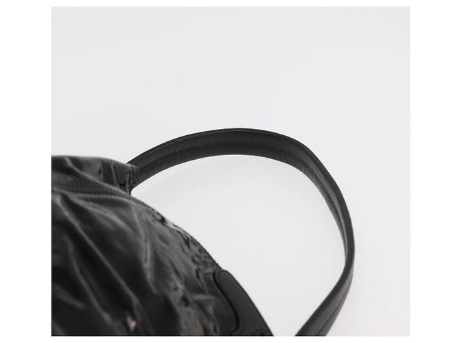 Borsa a tracolla CARTIER in pelle verniciata marrone argento Auth bs34832A - vista 8