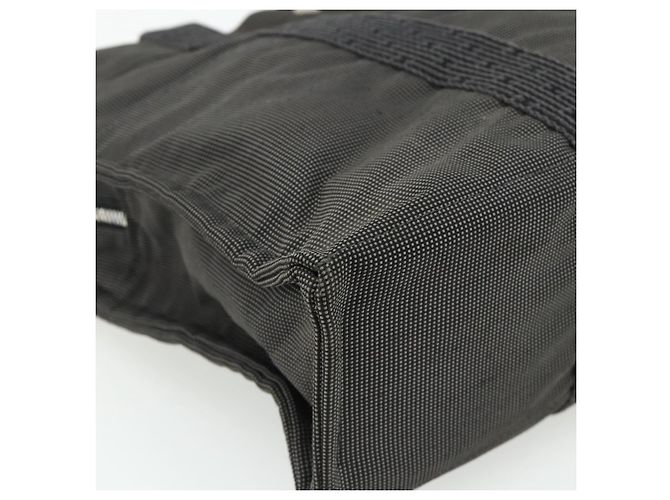 Hermès HERMES Her Line MM Handtasche Canvas Grau Silber Authentisch 178570 Braun - Ansicht 14