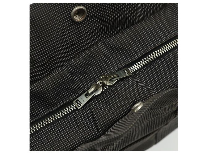 Hermès HERMES Her Line MM Handtasche Canvas Grau Silber Authentisch 178570 Braun - Ansicht 17