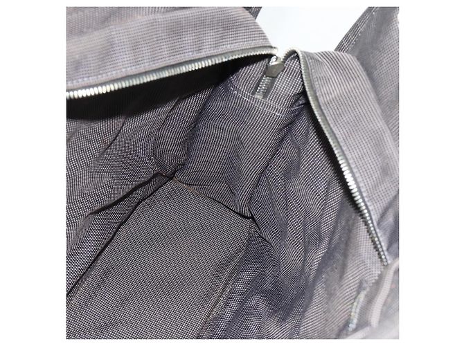 Hermès HERMES Her Line MM Handtasche Canvas Grau Silber Authentisch 178570 Braun - Ansicht 18