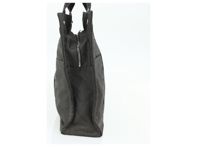 Hermès HERMES Her Line MM Handtasche Canvas Grau Silber Authentisch 178570 Braun - Ansicht 3