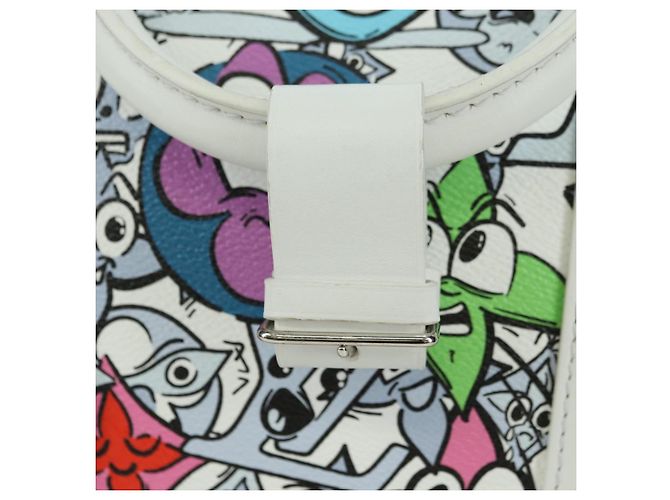 LOUIS VUITTON Monogram Comics Keepall Bandouliere 50 Borsa M21863 Auth 177344SAM Bianco - vista 24