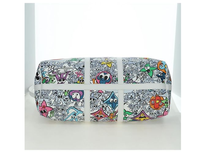 LOUIS VUITTON Monogram Comics Keepall Bandouliere 50 Borsa M21863 Auth 177344SAM Bianco - vista 5