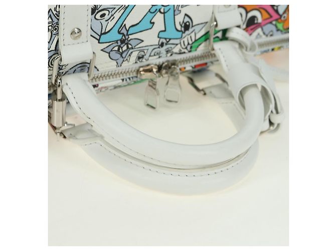 LOUIS VUITTON Monogram Comics Keepall Bandouliere 50 Borsa M21863 Auth 177344SAM Bianco - vista 8