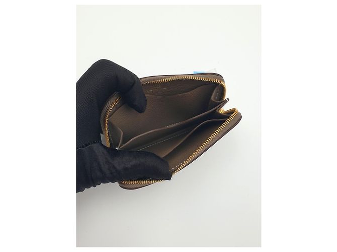 Hermès Zipengo Compact Chaine D'Ancre Kartenetui Evercolor Etoupe Beige Hellbraun - Ansicht 4