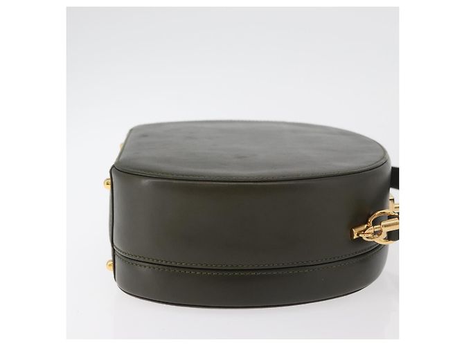 Borsa GUCCI in pelle 2way Khaki Gold Auth 178640 D'oro Cachi - vista 3