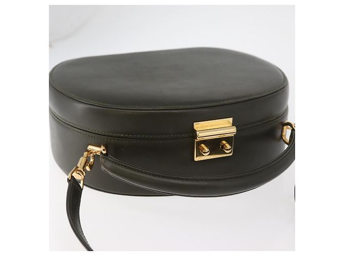 Borsa GUCCI in pelle 2way Khaki Gold Auth 178640 D'oro Cachi - vista 6