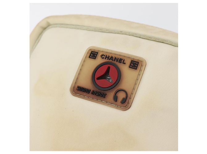 Borsa a tracolla CHANEL Sports Line Nylon Bianco Argento CC Auth bs34864 - vista 18