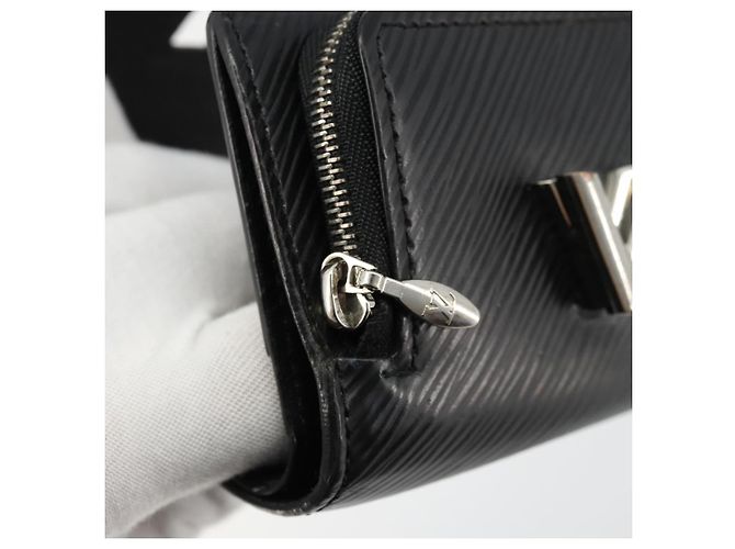 LOUIS VUITTON Epi Portefeuille twist Portafoglio Nero M63322 LV Auth bs34867A - vista 10