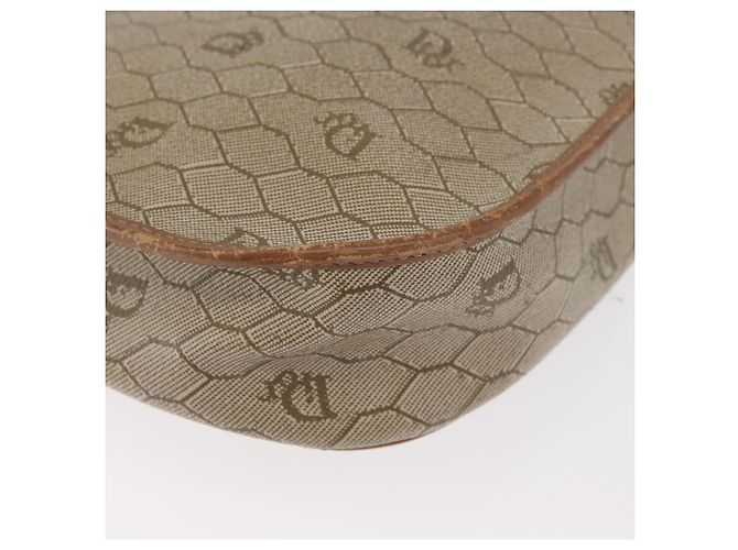 Christian Dior Honeycomb Canvas Schultertasche PVC Beige Gold Auth bs35012 Golden - Ansicht 15