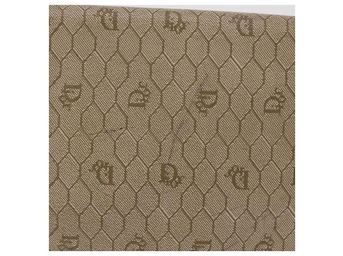 Christian Dior Honeycomb Canvas Schultertasche PVC Beige Gold Auth bs35012 Golden - Ansicht 3
