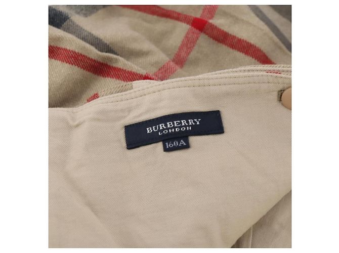 Falda BURBERRY Nova Check de algodón Beige Auth 175668A - vista 11