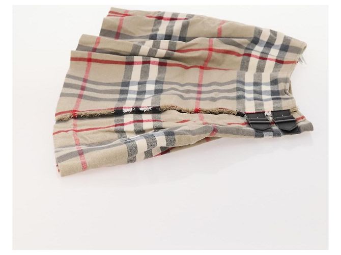 Falda BURBERRY Nova Check de algodón Beige Auth 175668A - vista 3