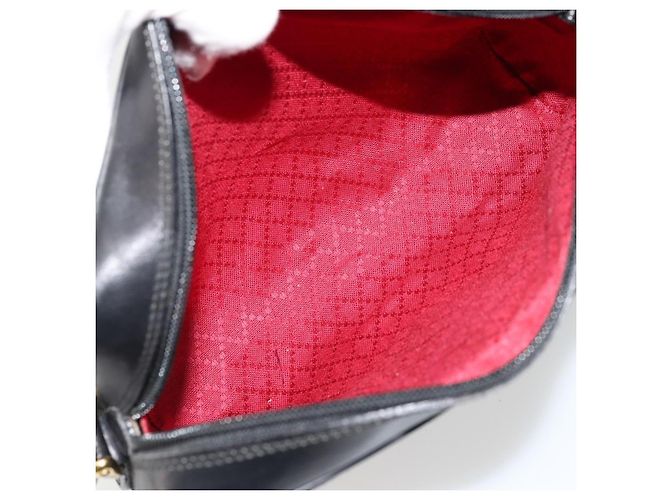 Borsa a tracolla GUCCI GG Canvas Web Sherry Line Nera Rossa Verde Auth 178590A Nero Rosso - vista 11