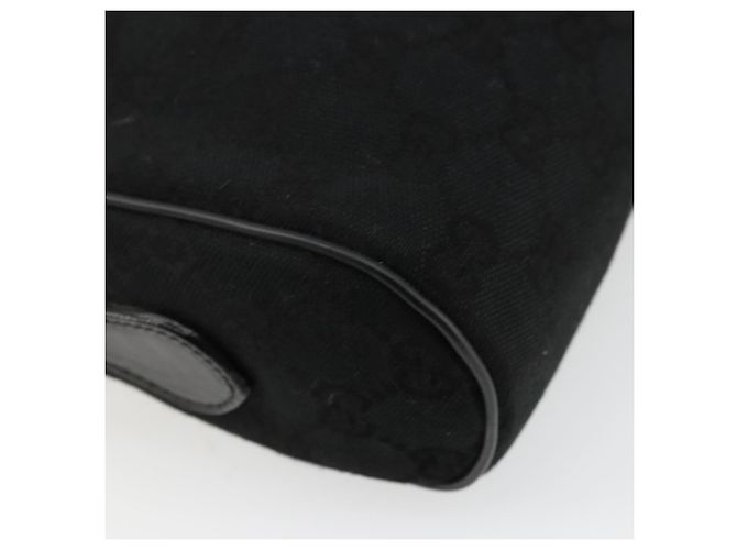 Borsa a tracolla GUCCI GG Canvas Web Sherry Line Nera Rossa Verde Auth 178590A Nero Rosso - vista 16