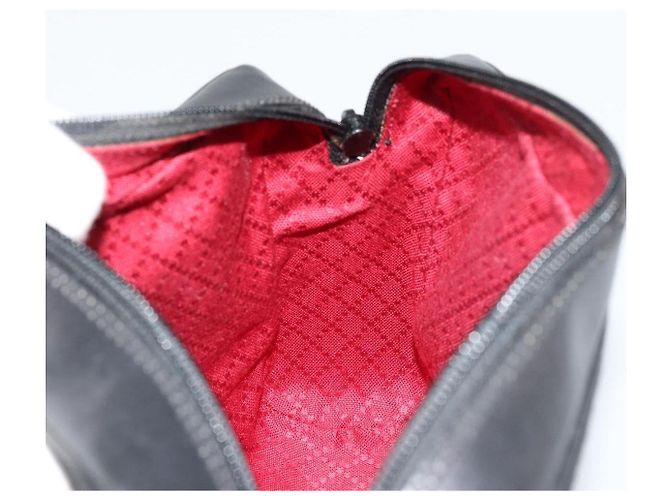 Borsa a tracolla GUCCI GG Canvas Web Sherry Line Nera Rossa Verde Auth 178590A Nero Rosso - vista 19