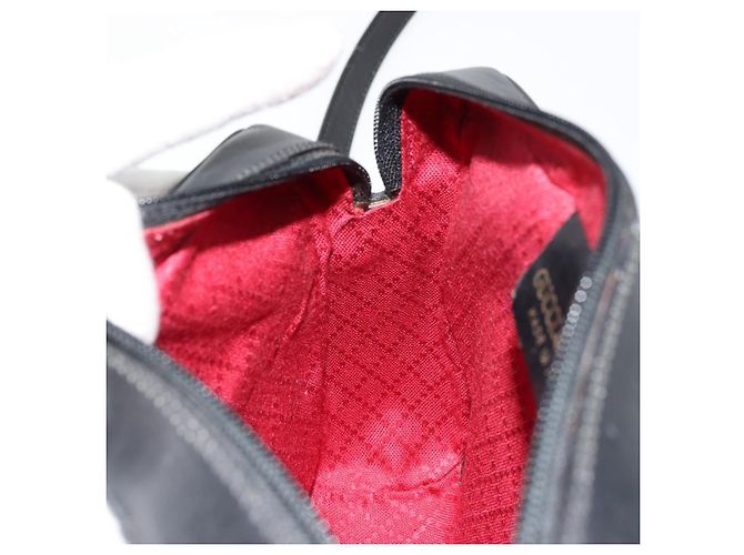 Borsa a tracolla GUCCI GG Canvas Web Sherry Line Nera Rossa Verde Auth 178590A Nero Rosso - vista 20