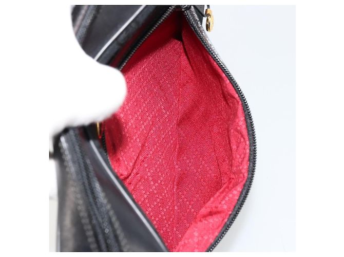 Borsa a tracolla GUCCI GG Canvas Web Sherry Line Nera Rossa Verde Auth 178590A Nero Rosso - vista 22