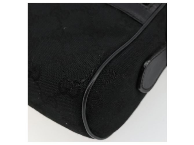 Borsa a tracolla GUCCI GG Canvas Web Sherry Line Nera Rossa Verde Auth 178590A Nero Rosso - vista 9