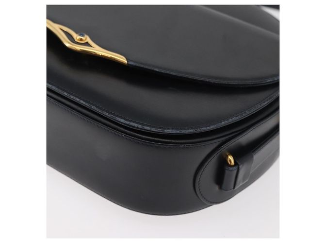 Borsa a Spalla CARTIER in Pelle Blu Navy e Oro Auth bs34907 D'oro - vista 14
