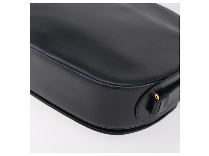 Borsa a Spalla CARTIER in Pelle Blu Navy e Oro Auth bs34907 D'oro - vista 16
