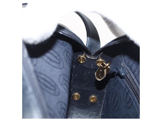 Borsa a Spalla CARTIER in Pelle Blu Navy e Oro Auth bs34907 D'oro - vista 19