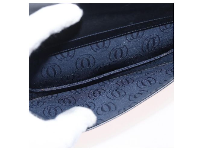 Borsa a Spalla CARTIER in Pelle Blu Navy e Oro Auth bs34907 D'oro - vista 22