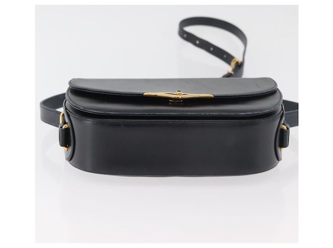 Borsa a Spalla CARTIER in Pelle Blu Navy e Oro Auth bs34907 D'oro - vista 5