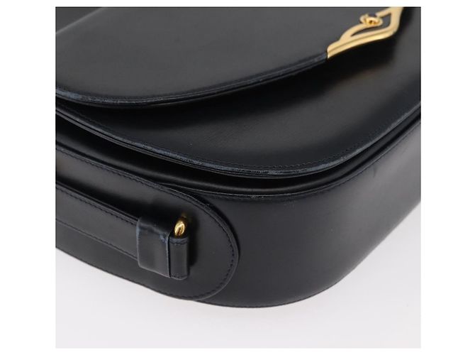 Borsa a Spalla CARTIER in Pelle Blu Navy e Oro Auth bs34907 D'oro - vista 9