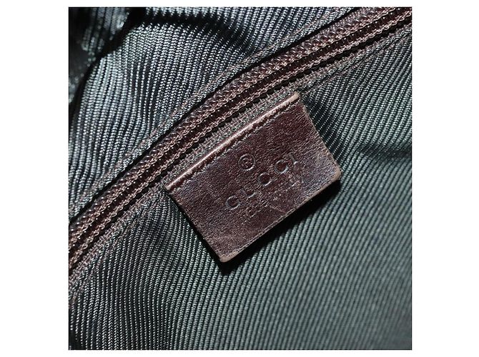 Borsa Tote GUCCI GG Canvas Marrone Argento 28892 Auth 177516 - vista 17